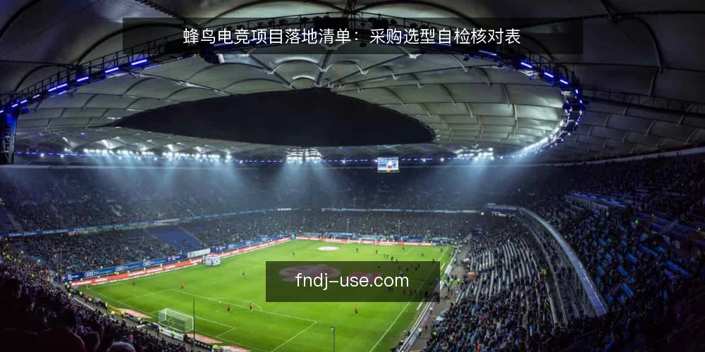 蜂鸟电竞项目落地清单：采购选型自检核对表 — 需求定义：先框定项目边界 配图