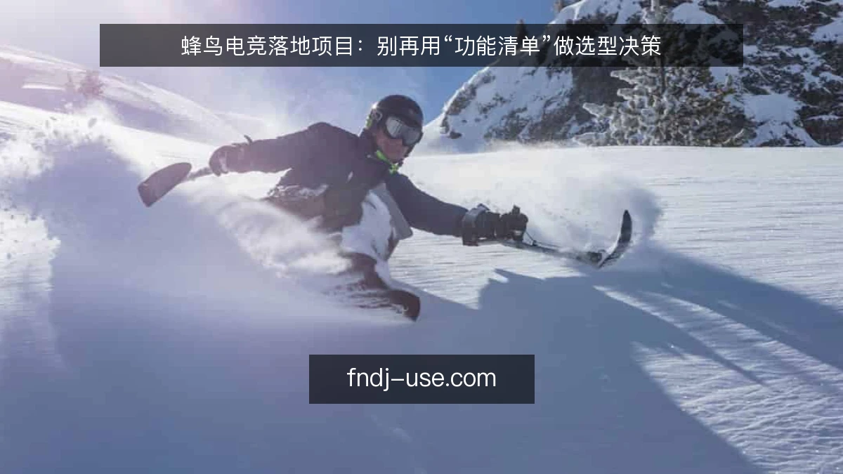 蜂鸟电竞落地项目：别再用“功能清单”做选型决策